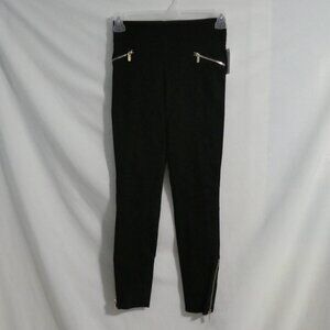 H&M | size 6 | Black Leggings | Ribbed Waist and Knee Area | Zip Pockets | NWT